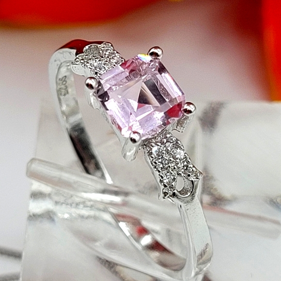 ⚘️Beautiful pink topaz necklace set - Picture 4 of 5